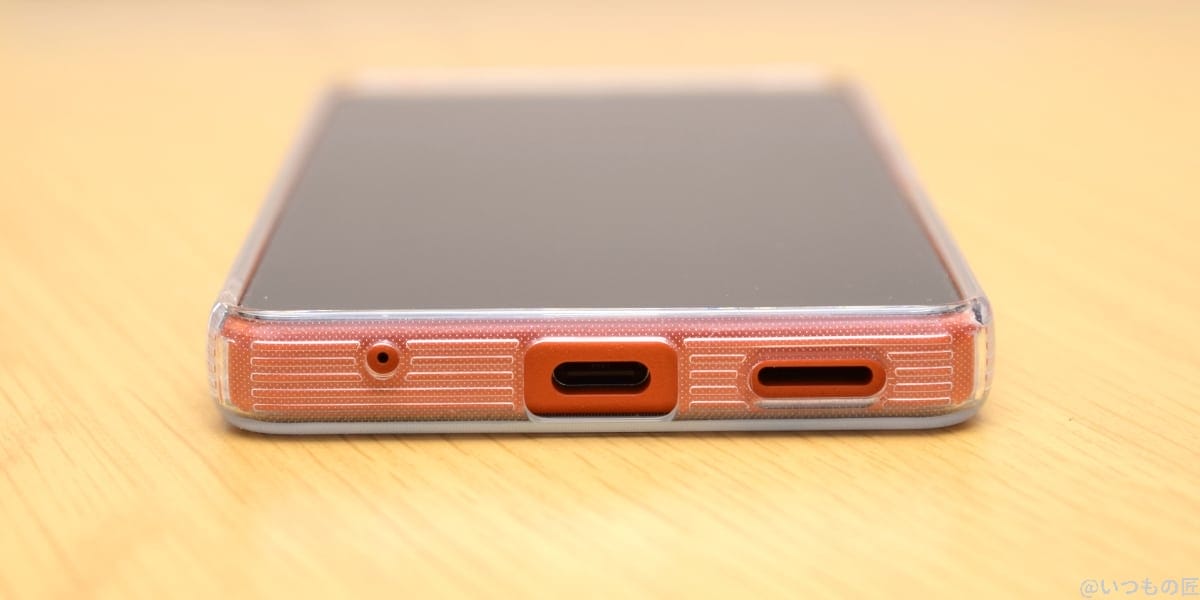 xperia-ace-3-case-lower-surface | スマホを検証してみた クリア素材ケースを使用したXperia Ace Ⅲの底面